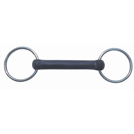 AMKA Rubber Snaffle Bit Flexible Thickness 18 mm Rings 65 mm