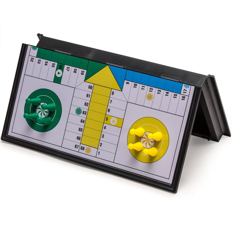 Magnetic Ludo Travel Game Set – 9.8" Folding Board for