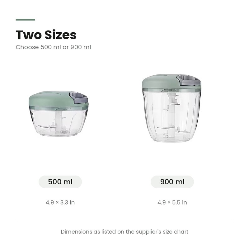 Manual Garlic Chopper & Meat Mincer – Vegetable & Onion