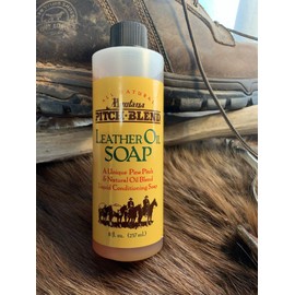 Montana Pitch Blend Leather Oil Soap, All Natural Leather Cleaner 8 Ounce Size