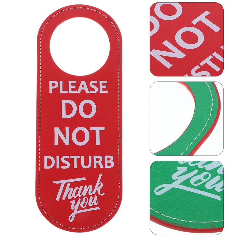 SEWACC Please Do Not Disturb Door Hanger, Leather Make up