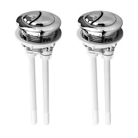 2 PCS Toilet Flush Button, Toilet Flush Buttons Replacement, Toilet Push Button Flush Replacement, Dual Flush Toilet Push Button for Bathroom Toilet Water Tank Repair