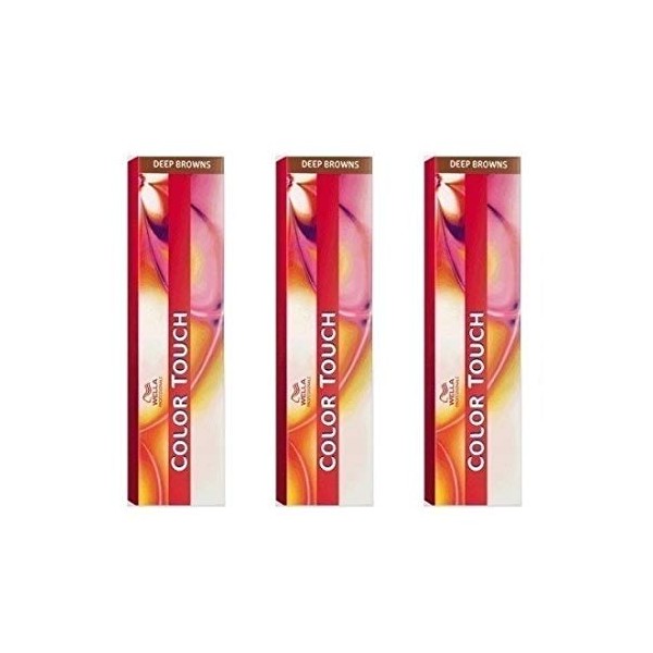 Wella Colour Touch 60 ml Deep Browns 6/73 Pack of 3