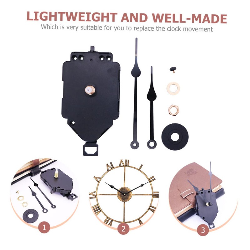 Gadpiparty 2 Sets DIY Clock Kit with Metal Clock Hands