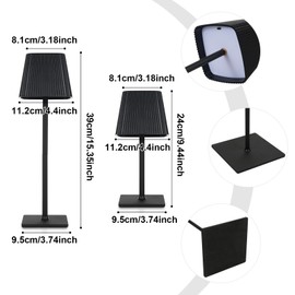 Neoglint LED Table Lamp Modern LED Desk Lamp with Touch Control Dimmable Night Light with 3 Color Temperatures for Living Room Bedroom Study Office