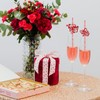 Valentine's Day Paper Straws Red White Striped Drinking Straws