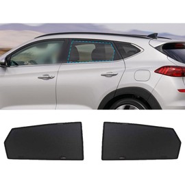 MAX COOL Left & Right Rear Car Window Sun Shades Suitable for Hyundai Tucson 3rd Gen 2015-2021 Replacement Sun Visor Net