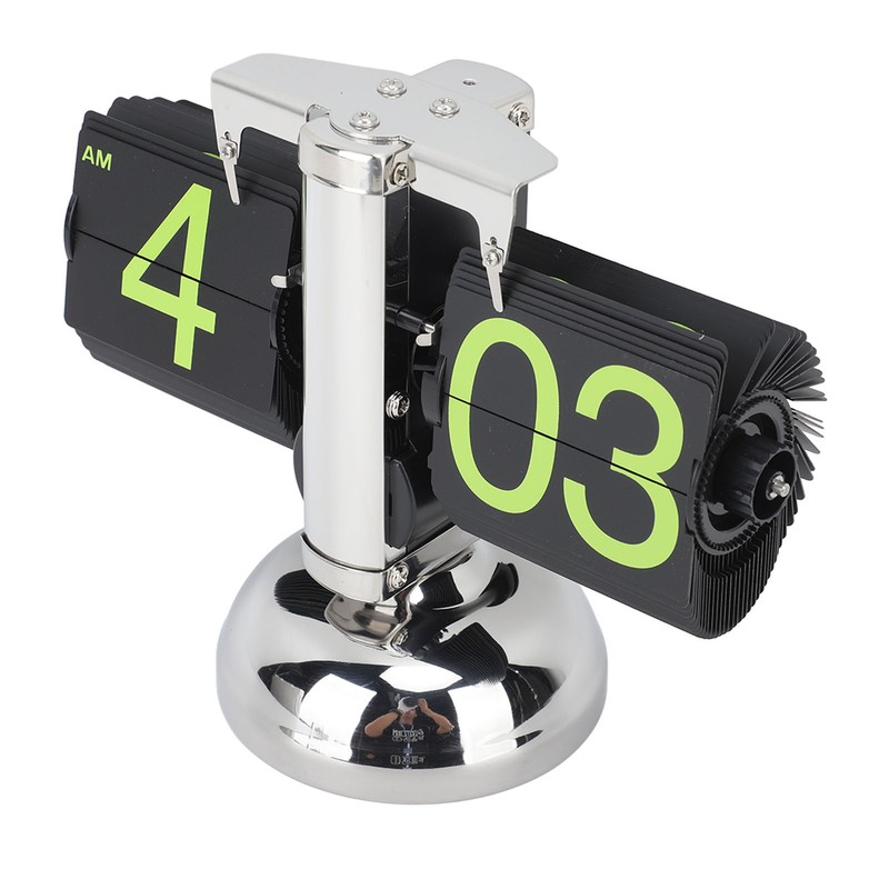 European Style Retro Digital Flip Down Clock 304 Stainless Steel