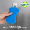 Geloo.Silicone Sponge Dish Brush, Double Sided Cleaning Brush for Dishes,