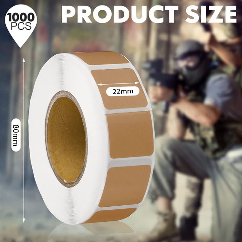 Target Pasters Gun 2 Rolls 2000 Self-Adhesive 0.87 Inch Square