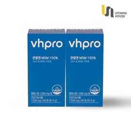 Vitamin House Joints MSM 100% 2 Boxes (4-Month Supply) / 비타민하우스 관절엔 MSM 100% 2박스(4개월분)