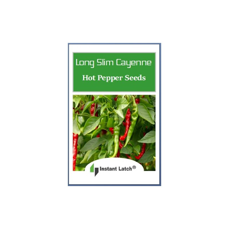 100 Long Slim Cayenne Hot Pepper Seeds for Planting Non