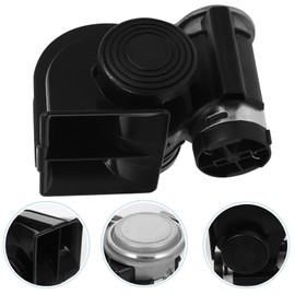 iplusmile 12v Loud Train Horn for Trucks Cars Snail Air Horn Upgrade Compact Weather-resistant Design Safety Visibility Roads Eye-catching Color for Attention