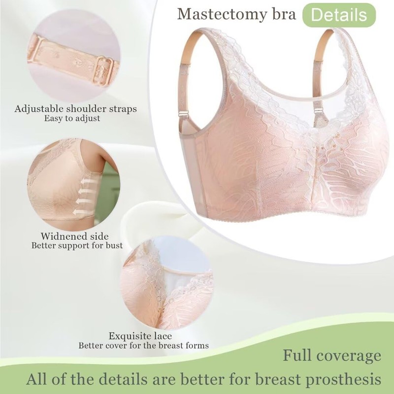 LIUCHXILI Mastectomy Bra Post Surgery Bra for Breast Forms Breast