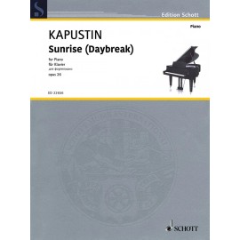Sunrise Daybreak Op 26 Sheet Music for Piano Book Nikolai Kapustin 049045582