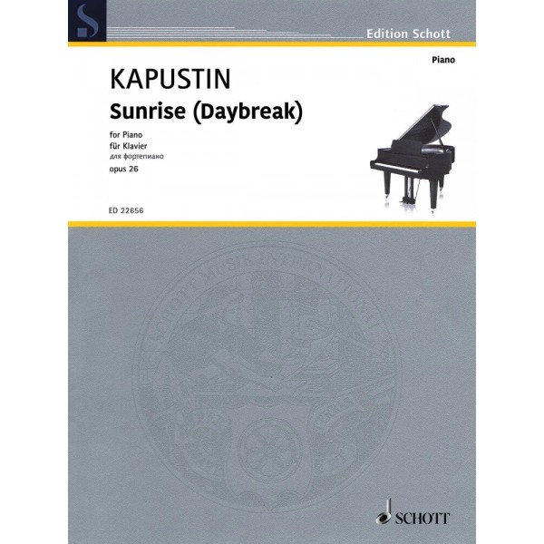 Sunrise Daybreak Op 26 Sheet Music for Piano Book Nikolai