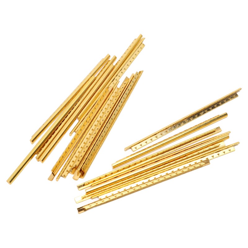 19Pcs Guitar Fret Wire Set Metal Pre Rounded Corner Design