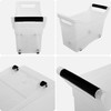 KADAX Storage Box, Storage Bin with Wheels, Plastic Containers with