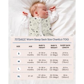 TOTBASIC 1.0 TOG Sleep Sack 0-6 Months, Swaddle Transition Sleeping Bag, Premium Baby Wearable Blanket with 2-way Zippers, All Season Sleepsacks, 1 Pack(Space Odyssey)