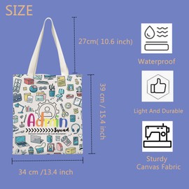 FUNYSO Admin Squad Geschenk Administrator Geschenk Büroangestellte Geschenk Admin Job Wertschätzung Geschenk Sekretärin Tragetasche, Admin Squad UK, 0