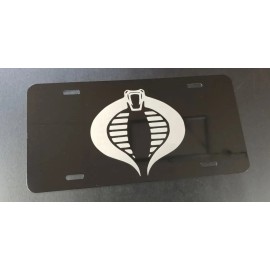 BLVD G. I. Joe Cobra Aluminum License Plate laser etched car tag 80 cartoon