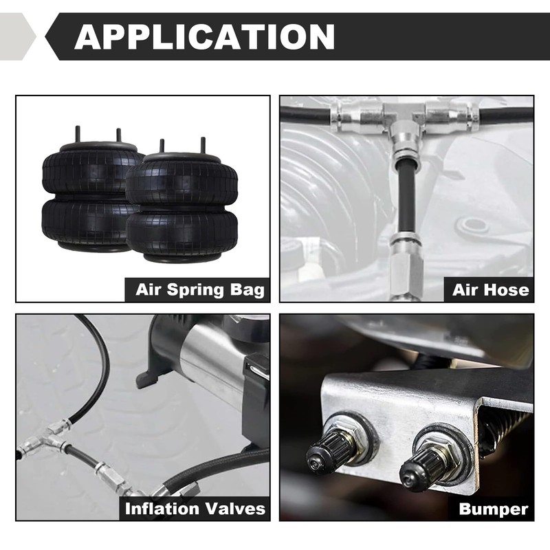 ZYINING 3PCS Air Inflation Schrader Valve Air Spring Bag Parts