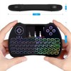 2.4GHz Wireless Mini Remote Control Keyboard Colorful backlit with Rechargeable