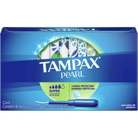 Tampax Tampones Pearl Super Absorbentes - Paquete de 8 Unidades
