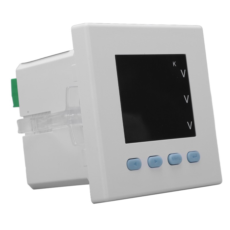 Intelligent Digital Voltmeter 3 Phase White ABS Flame Retardant Electricity