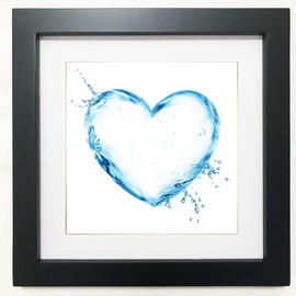 ZXT-parts 8x8 Picture Frames Black Without Mat, 6x6 Picture Frame with Mat, Solid Wood, 2 Panels (1 Real Glass, 1 Plexiglass), Exquisite Workmanship. Set On The Table, Hang On The Wall, Multi-purpose.