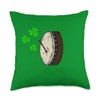 Bodhran St Patrick's Day Drummer Irish Musician Throw Pillow