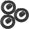 MKBKLLJY 3Pcs Black Paste Type Switch Car Rocker Switch ON/Off