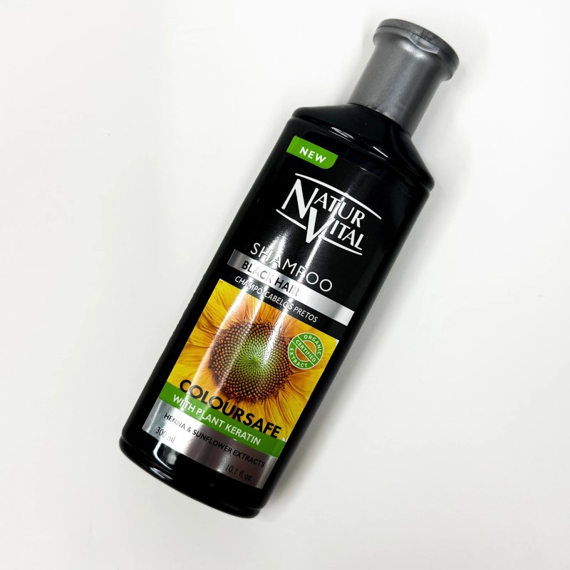 Natur Vital Black Hair Set – Plant-Based Dye, Nourishing Shampoo
