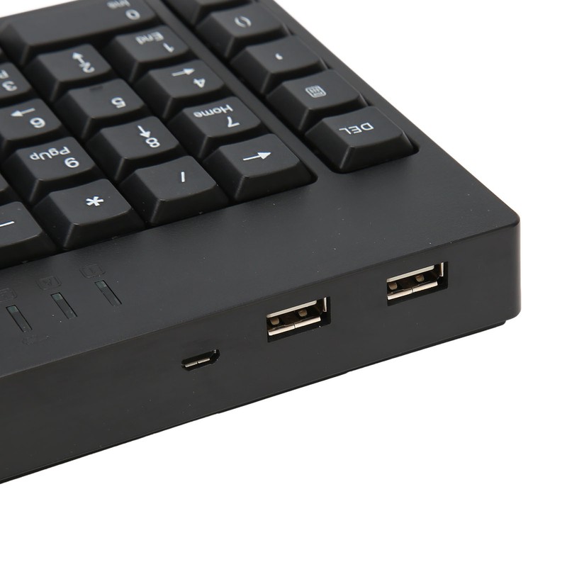 109 Key Left Hand Keyboard USB Wired 2 HUB Keyboard