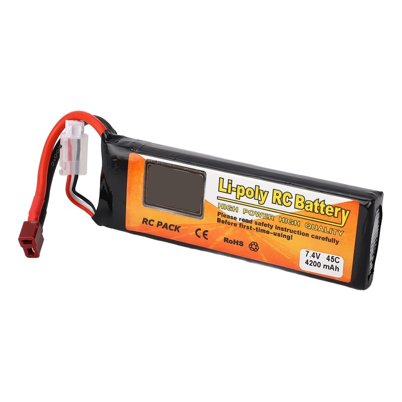 Drone Lithium Battery 7.4v 4200mah 45C 2S Lipo Battery with