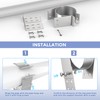 YUEYIN 3" Adjustable Fireplace Chimney Wall Bracket, Pellet Chimney Wall