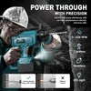 MtiolHig 7/8" Rotary Hammer Drill Compatible with Makita 18V Battery: