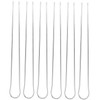 GLEAVI Family Size BBQ Tools 6 Stainless Steel U-skewers for