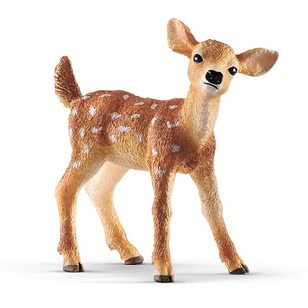 SCHLEICH Wild Life, Animal Figurine, Animal Toys for Boys and Girls 3-8 Years Old, White-Tailed Fawn