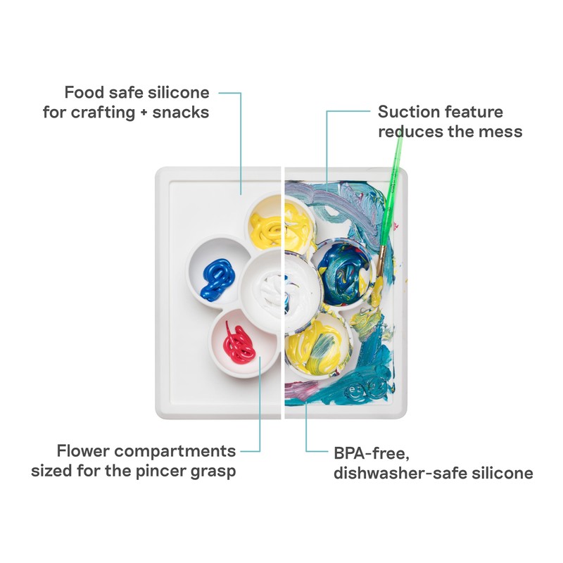 ezpz Mini Play Mat for Baby + Toddler (Cream) -