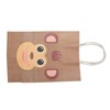25Pcs Kraft Paper Gift Bag Animal Pattern Multipurpose Kraft Bag