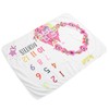 Infant Monthly Milestone Blankets Unisex Soft Month Blanket Photo Background