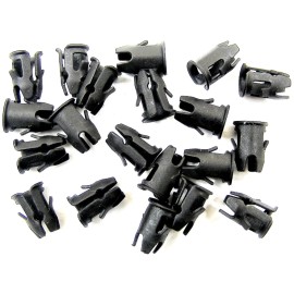 Online Auto Supply GM Barrel Clips- Fit 3/16" Hole- 1/8" Stud- Emblem Trim Chrome etc- 20pcs- #020