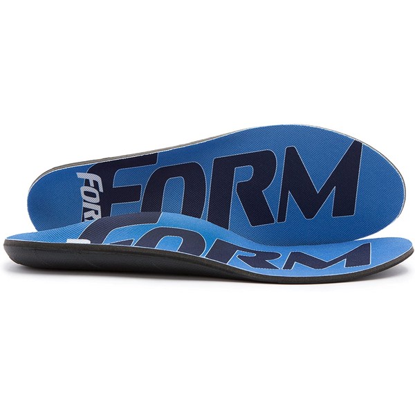 FORM Premium Insoles Maximum Support | Blue Men's 8 - 8.5, Women's 9.5 - 10