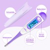 Easy@Home Basalthermometer Fruchtbarkeitsthermometer zur Zykluskontrolle und Eisprung-Tracking mit Premom APP,