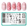 Valentine's Day Occasion Nail Stamping Plate (Opposites Attract (M045))