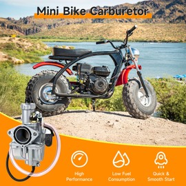 FVRITO VM22 Carburetor & 7/8'' Mini Bike Throttle Kit for Predator 212cc
