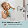 Door Stopper Clear Rubber Door Stops Wall Protector, Transparent Self
