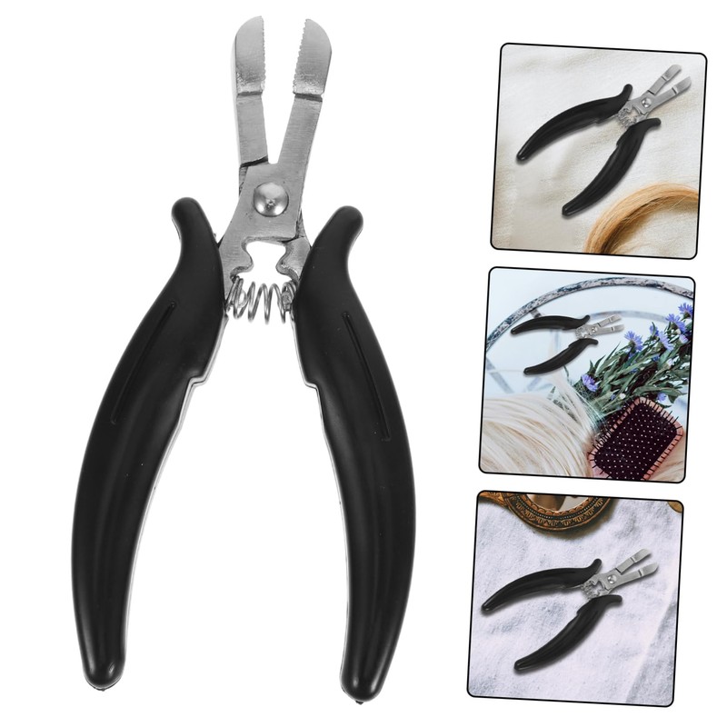LALAFINA Hair Extension Tools Chrome Pliers Bond Removal Micro Ring