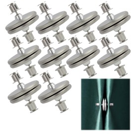 20 Pairs Magnetic Curtain Clips, Heavy Duty Magnetic Curtain Magnets Clips for Fabric, No Drill No Punch Self Adhesive Prevent Light Leaking Tool for Shower, Blinds, Drapes, Window Treatment